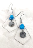 Celestial Turquoise Howlite Earrings