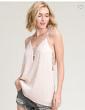 Stone Strappy Racerback Tank