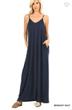 V-Neck Cami Maxi with Pockets