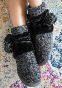 Cozy Cable Knit Slippers