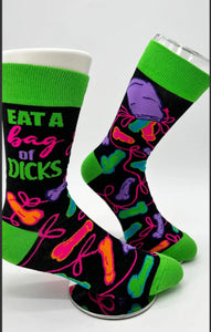 "Eat a Bag of Dicks" Socks