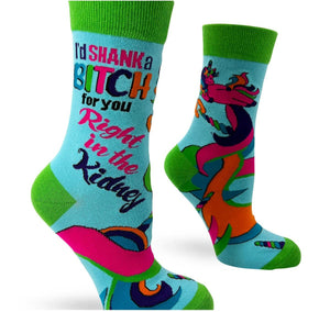 "I Shank a Bitch for you Right in the Kidney"🦄 Socks